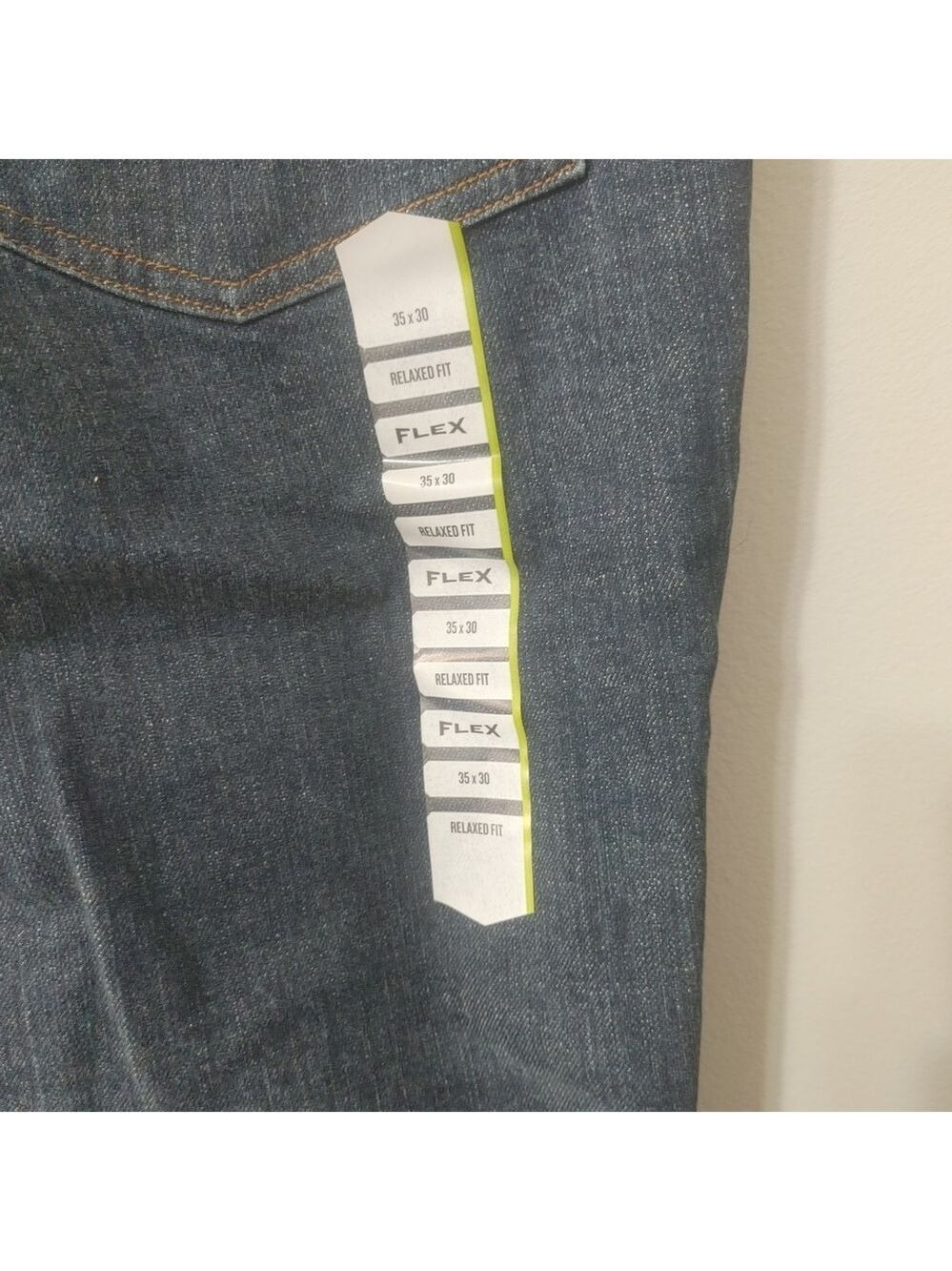 NWT Duluth Trading Men's DuluthFlex Ballroom Relaxed Jeans in Dark Blue 35x30 - Picture 3 of 16